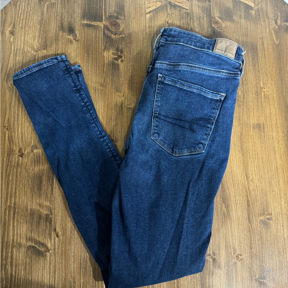 American Eagle Outfitters Dark Blue Skinny Jeans